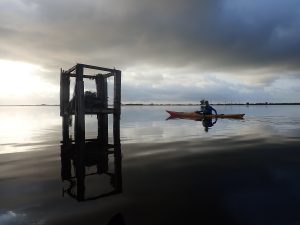 amanecer al delta del ebro en kayak
